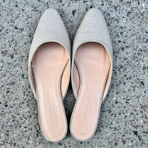 Club Monaco Zaydie Linen Mules Sz 38.5